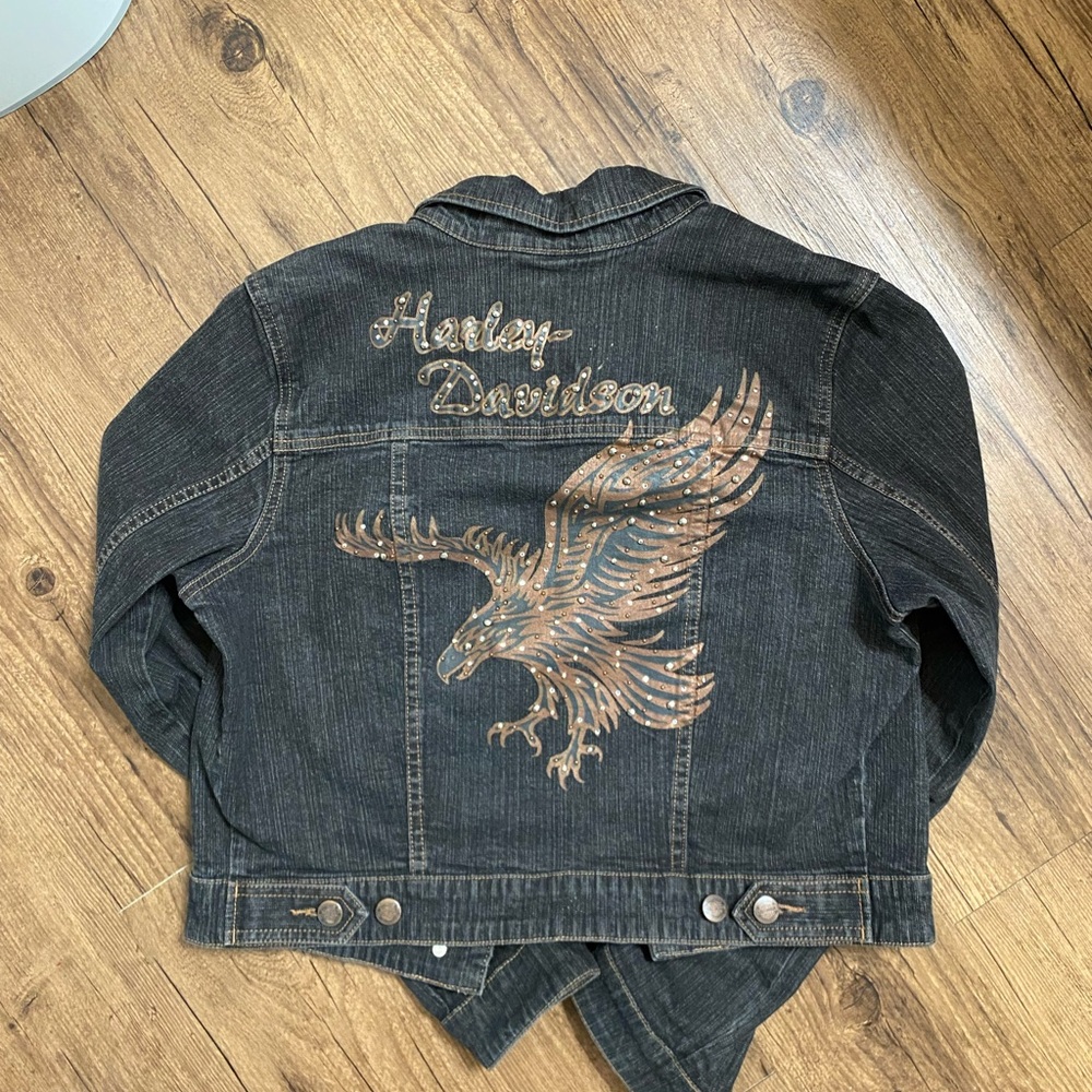 Harley-Davidson faded dark wash Denim Jacket